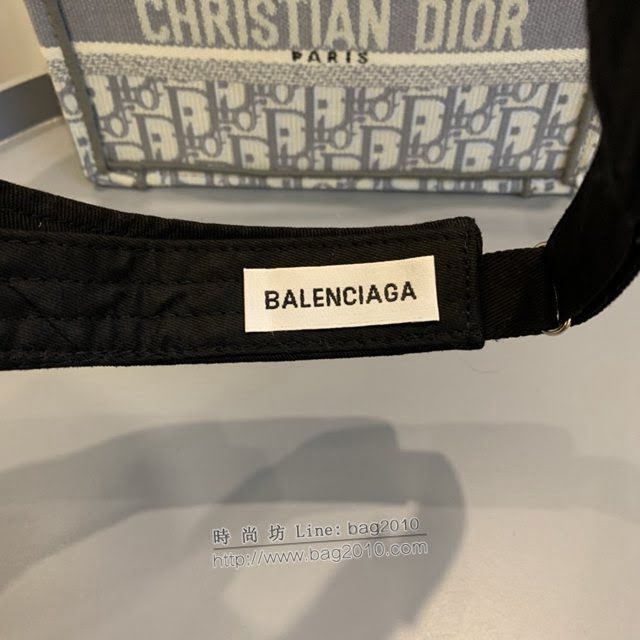 Balenciaga新品女士帽子 巴黎世家新款彩色純棉立體logo空頂帽遮陽帽  mm1665